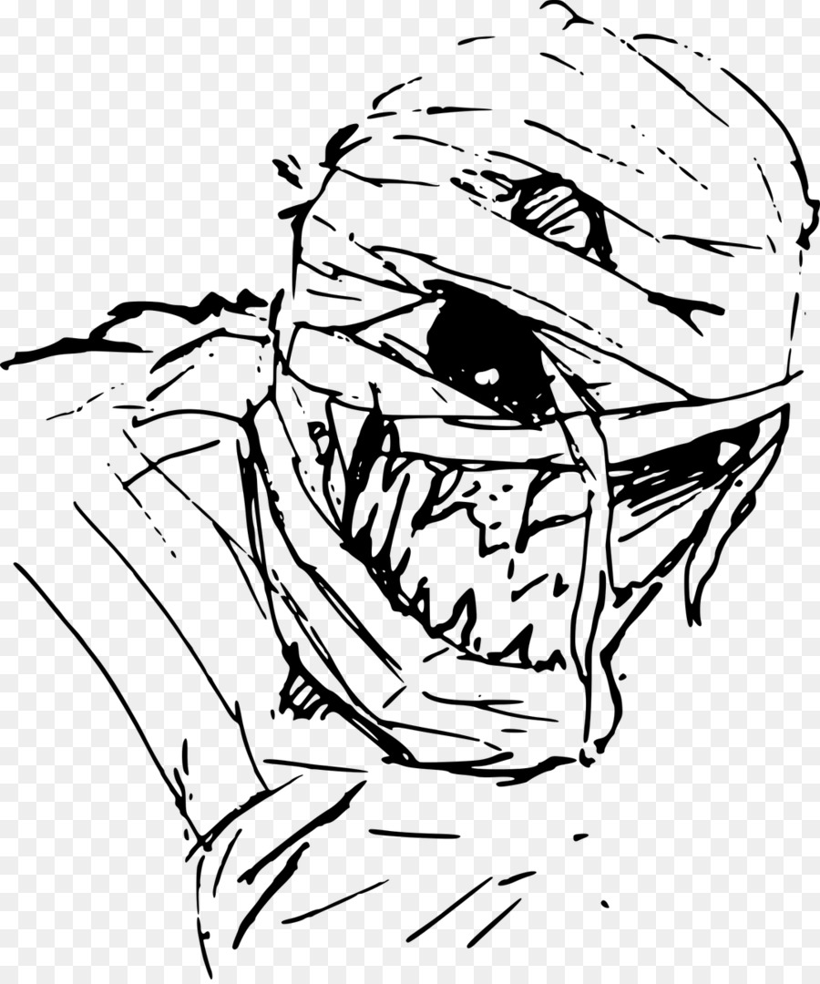 900x1080 Mummy Drawing Evil Legendary Creature