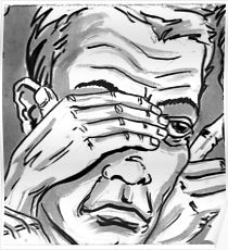 210x230 Cartoon Evil Pencil Sketch Drawing Posters Redbubble