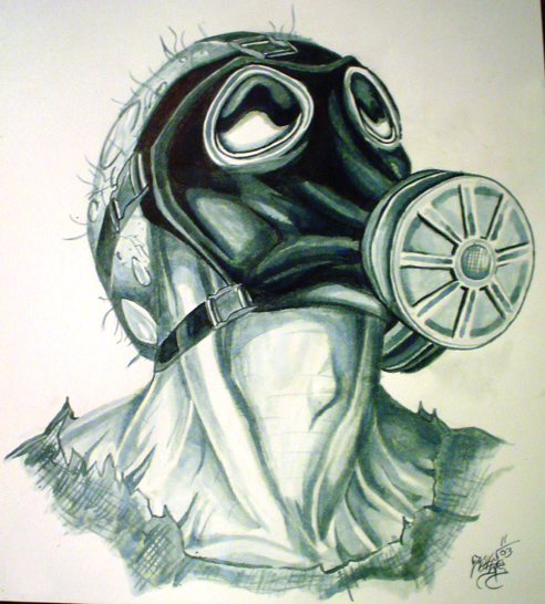 Evil Gas Mask Drawing at GetDrawings | Free download