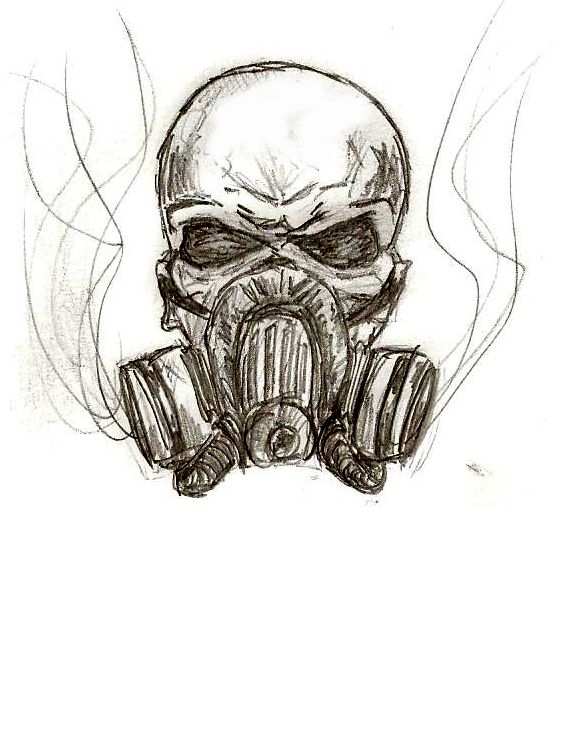 562x732 Skull Wings Gas Mask Logo Mask