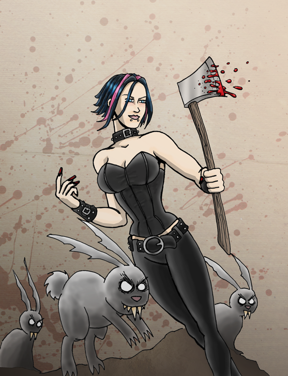 595x775 Evil Bunny Girl By Herrenmedia