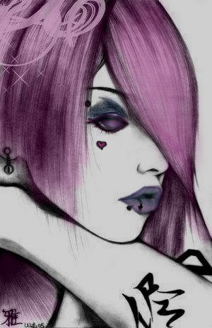 300x464 Pretty Evil Emo Girl By Clissera