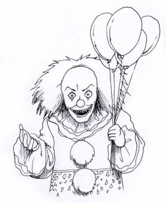 236x289 Evil Clown Drawings
