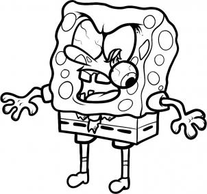 Evil Spongebob Drawing at GetDrawings | Free download