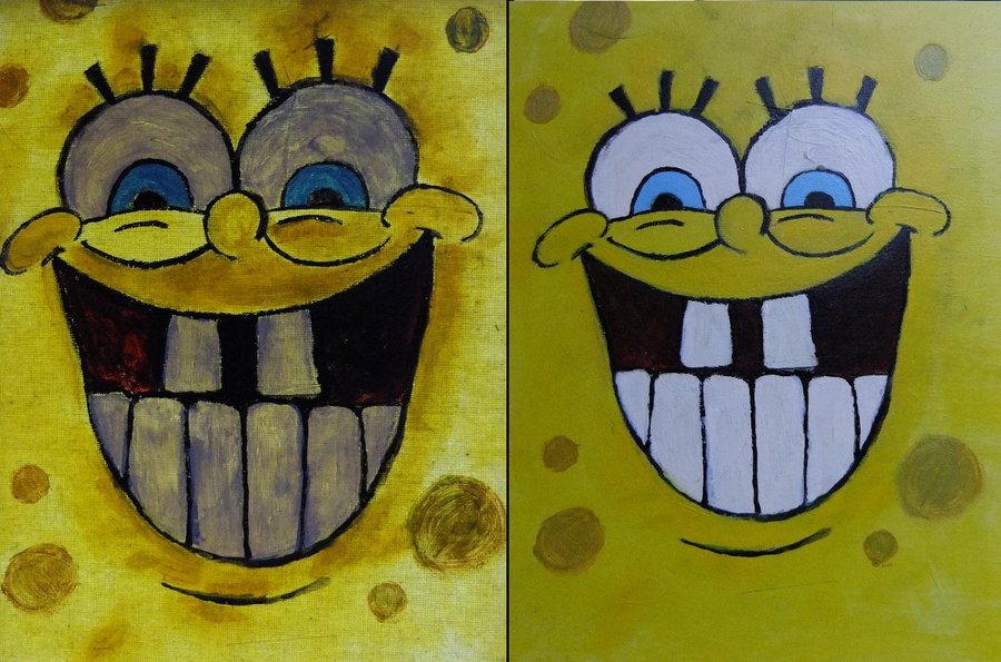 900x595 Spongebob Turning Evil By Dreamscanbetrue