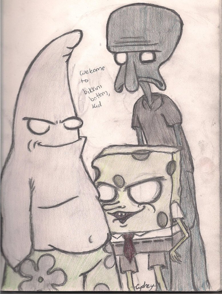 777x1028 Evil Spongebob By Queenluver213