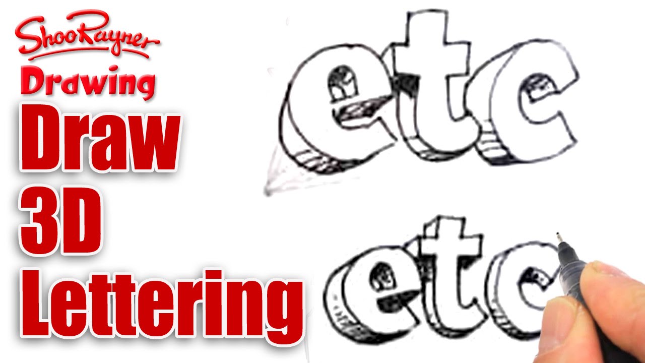 1280x720 How To Draw 3d Lettering