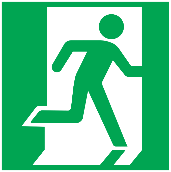 678x684 Exit Sign Autocad Free Cad Block Symbol And Cad Drawing