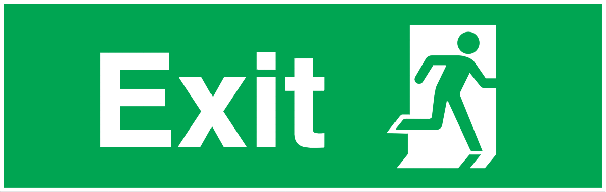 1189x378 Exit Running Man Right