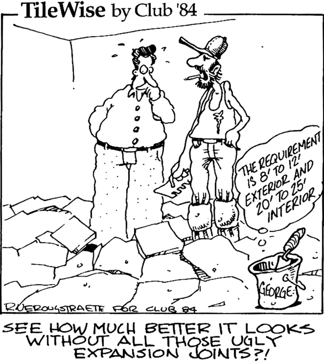 1060x1184 No Expansion Joints Can Be Stressful (For The Tile, That Is