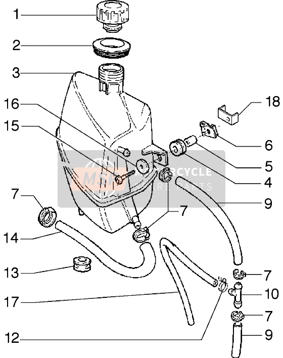 560x708 Piaggio Hexagon Gtx 125 1999 Expansion Tank