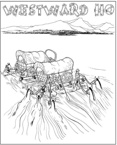 480x596 Westward Expansion Coloring Pages Westward Ho Free Unit Study