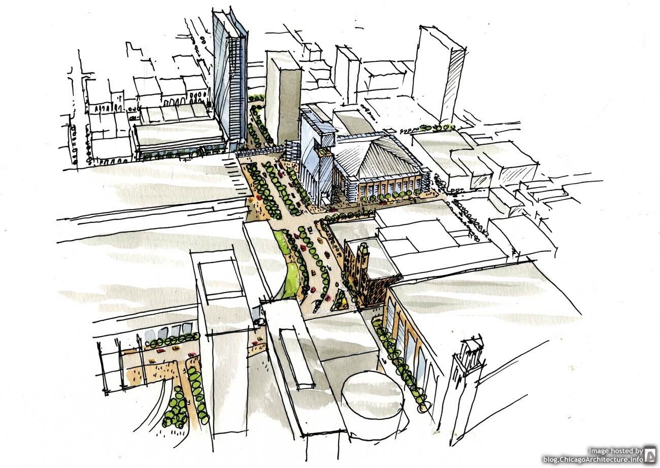 1300x922 Mccormick Place Expansion Drawing Chicago Architecture