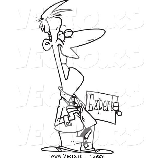 600x620 Vector Of A Cartoon Businessman Expert