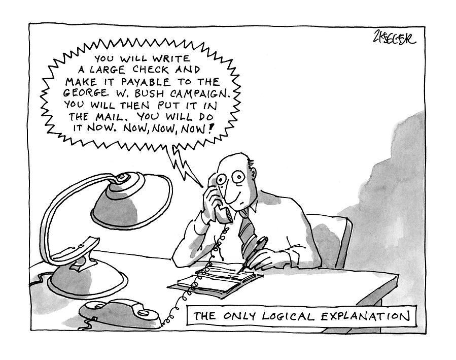 899x709 The Only Logical Explanation By Jack Ziegler