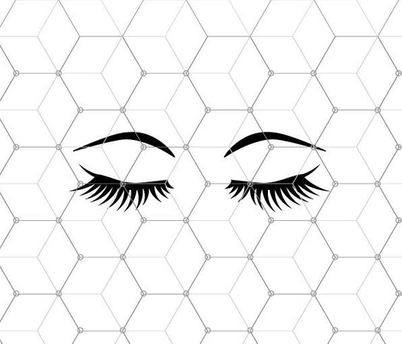 570x489 Eyelashes Svg Files, Eyebrows Svg, Lashes Svg File, Make Up Svg
