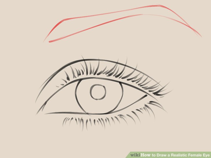 728x546 How To Draw A Realistic Female Eye 10 Steps (With Pictures)