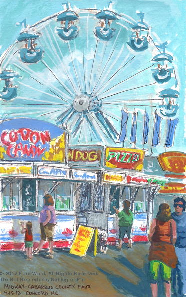373x596 Cabarrus County Fair Roughsketch