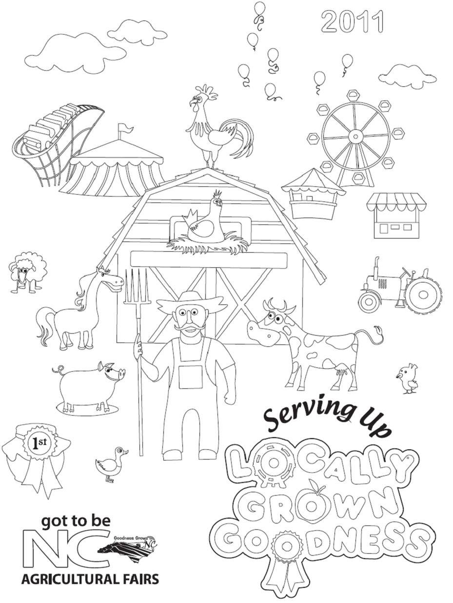 929x1236 County Fair Coloring Pages For Kids
