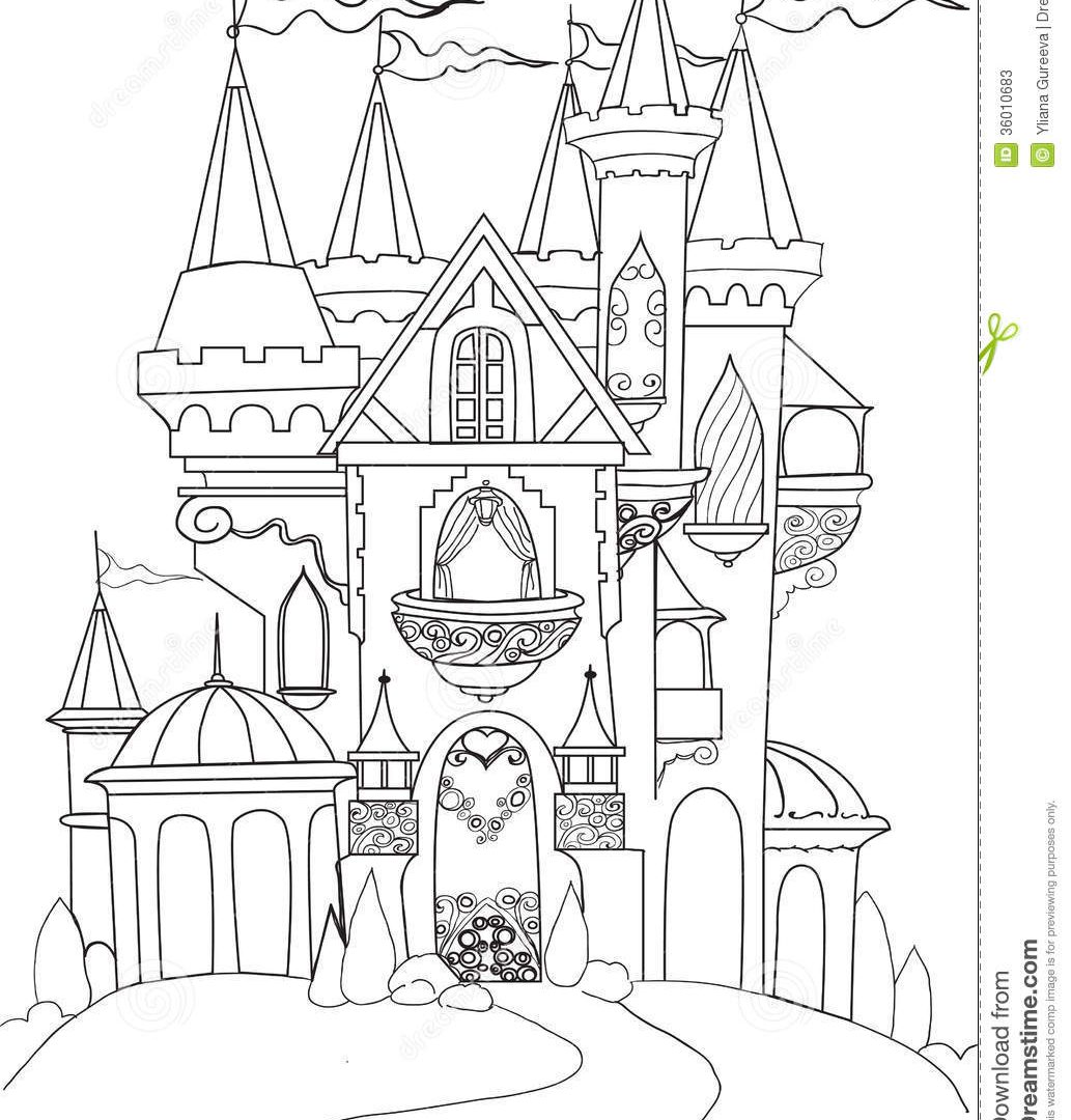 1033x1080 Disney Castle Coloring Pages Printable Many Interesting Wonderful