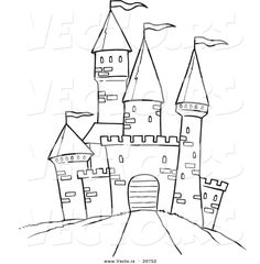 236x240 Castle Coloring Pages, Cartoon Disney Palace Drawing Just Free