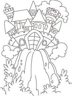 235x312 Castles Coloring Pages Origami Castles, Castle