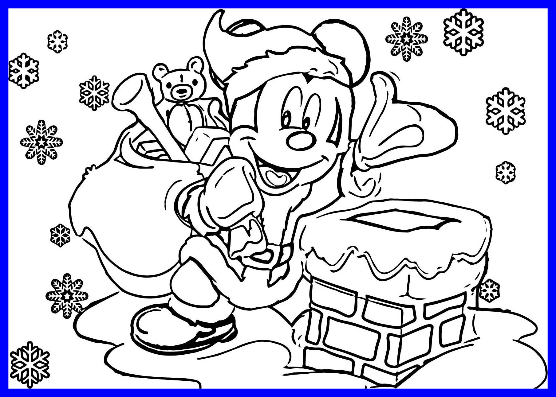 1809x1293 Awesome Mickey Mouse Coloring Pages Draw To Color Pic Of Fall