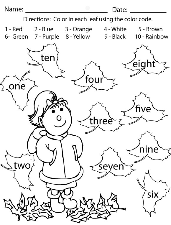 580x763 Coloring Activities For Children Fall Activity 2 Also Sight Words