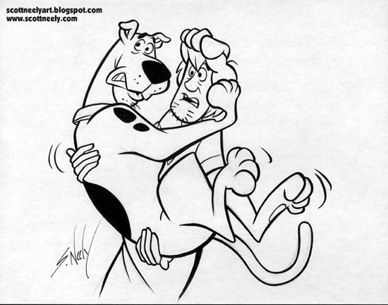 550x433 Scott Neely's Scribbles And Sketches! Scooby Doo