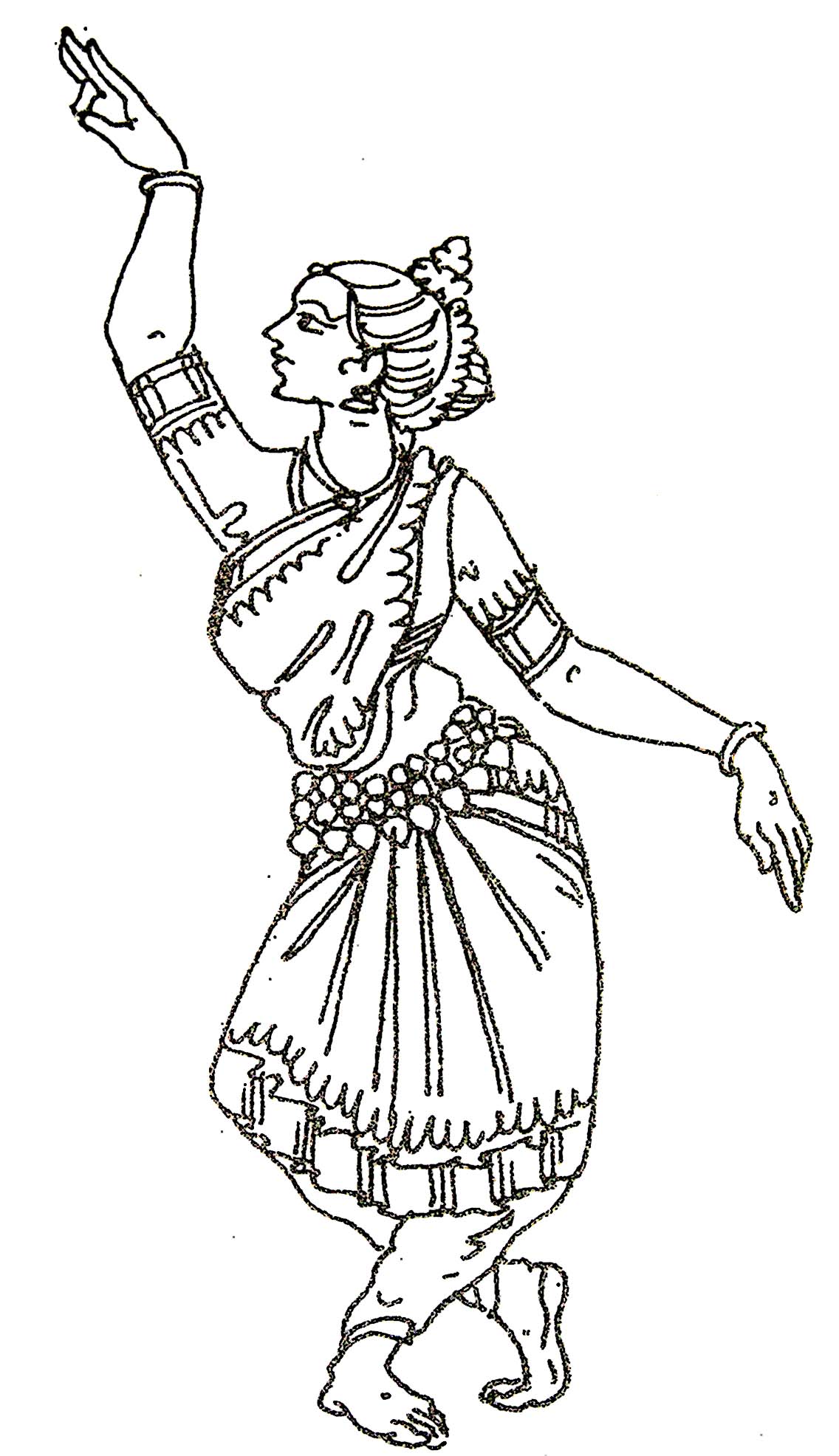1136x1972 Collection Of Odissi Dancer Drawing High Quality, Free