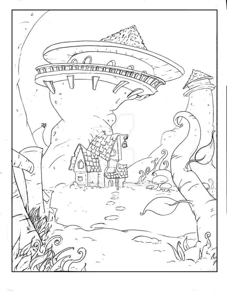 787x1015 Fantasy Landscape By Emberjoy