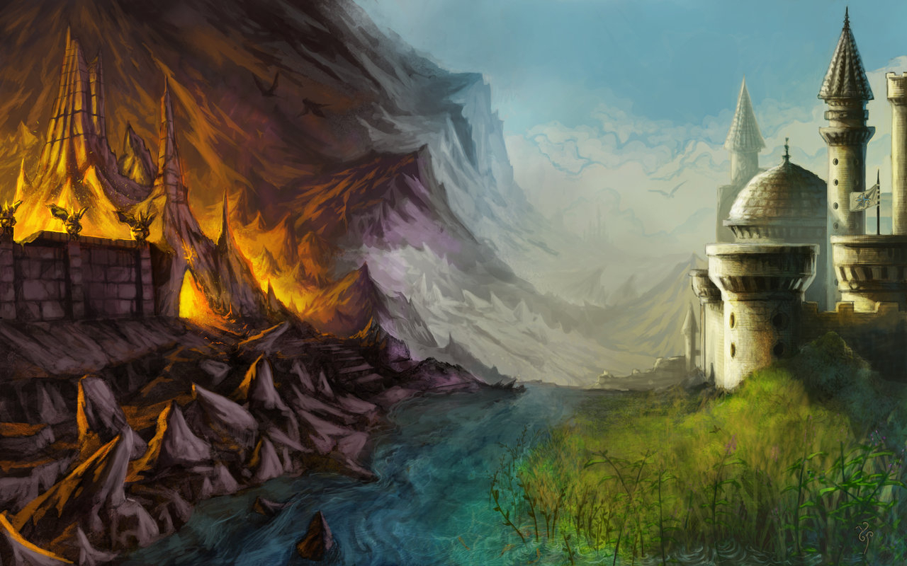 1280x800 Drawing And Painting Fantasy Landscapes And Cityscapes Drawing