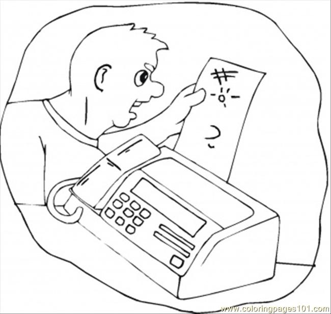 650x616 Receive The Fax Coloring Page