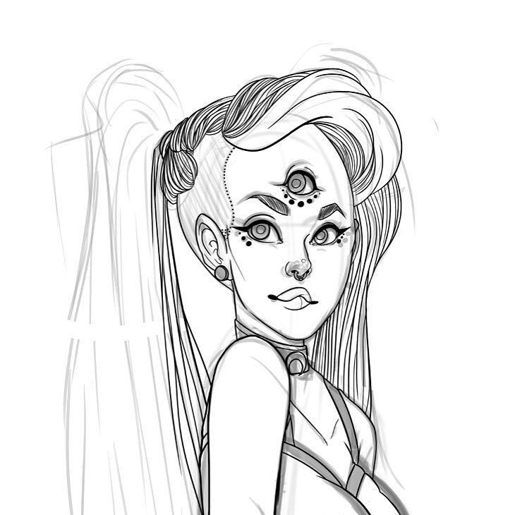 730x730 Working On A New Series For All My Monster Girl Portraits That