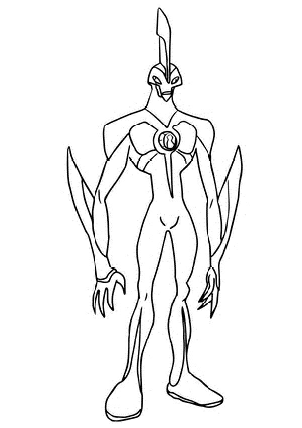 600x848 Ben 10 Omniverse Coloring Pages Feedback Coloring Kids