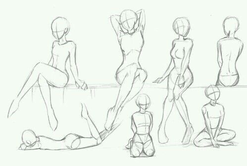 499x335 Woman Body Outlines Outlines, Drawings