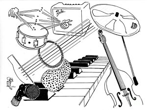 300x225 Fender Bass Drawings Fine Art America