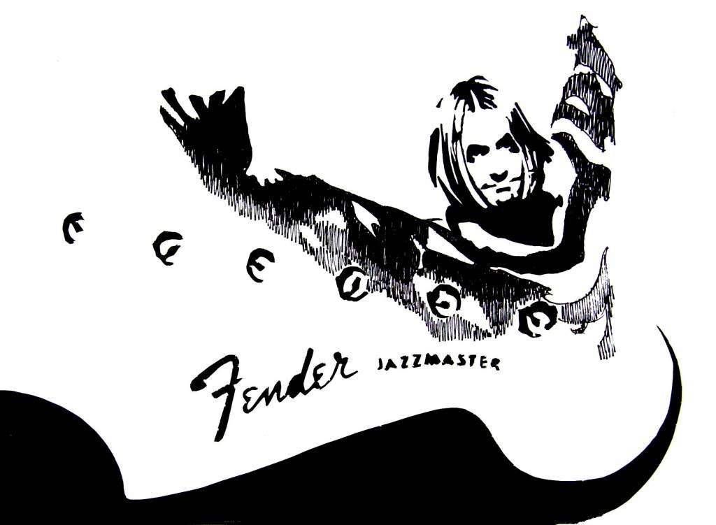 1024x751 Fender, Kurt Cobain. David Fernandez Saez.