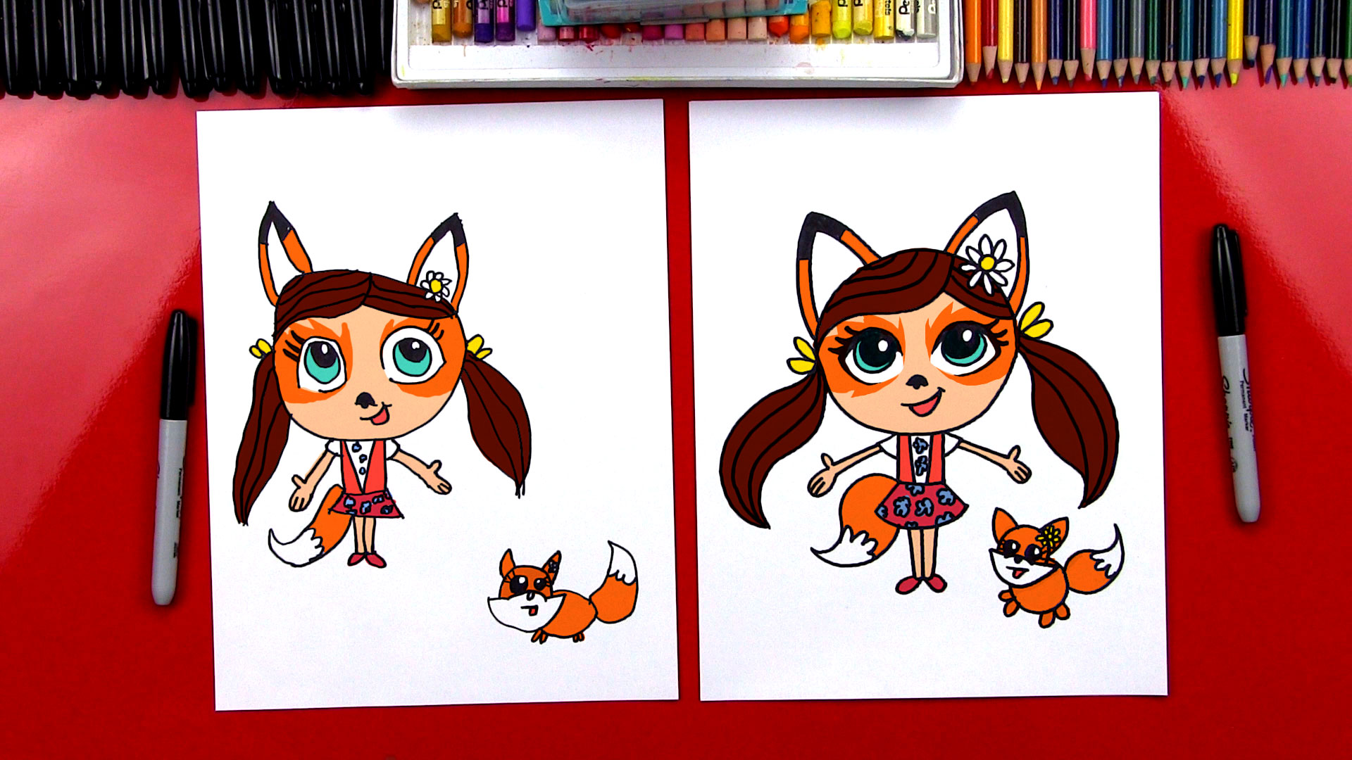 1920x1080 How To Draw Enchantimals Felicity Fox