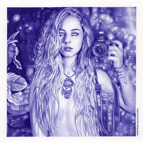 600x601 Stranger Than Hyperrealistic Ballpoint Pen Drawings By