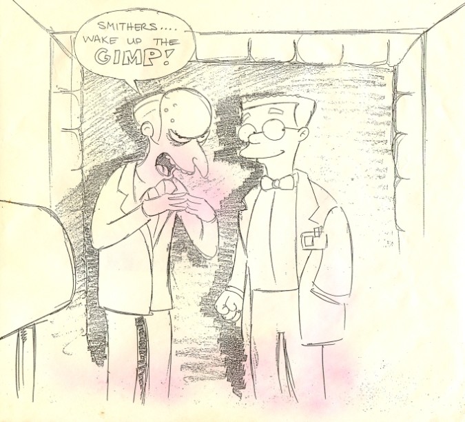 675x612 The Simpsons Do Pulp Fiction Simpsons Pulp Fiction Drawings