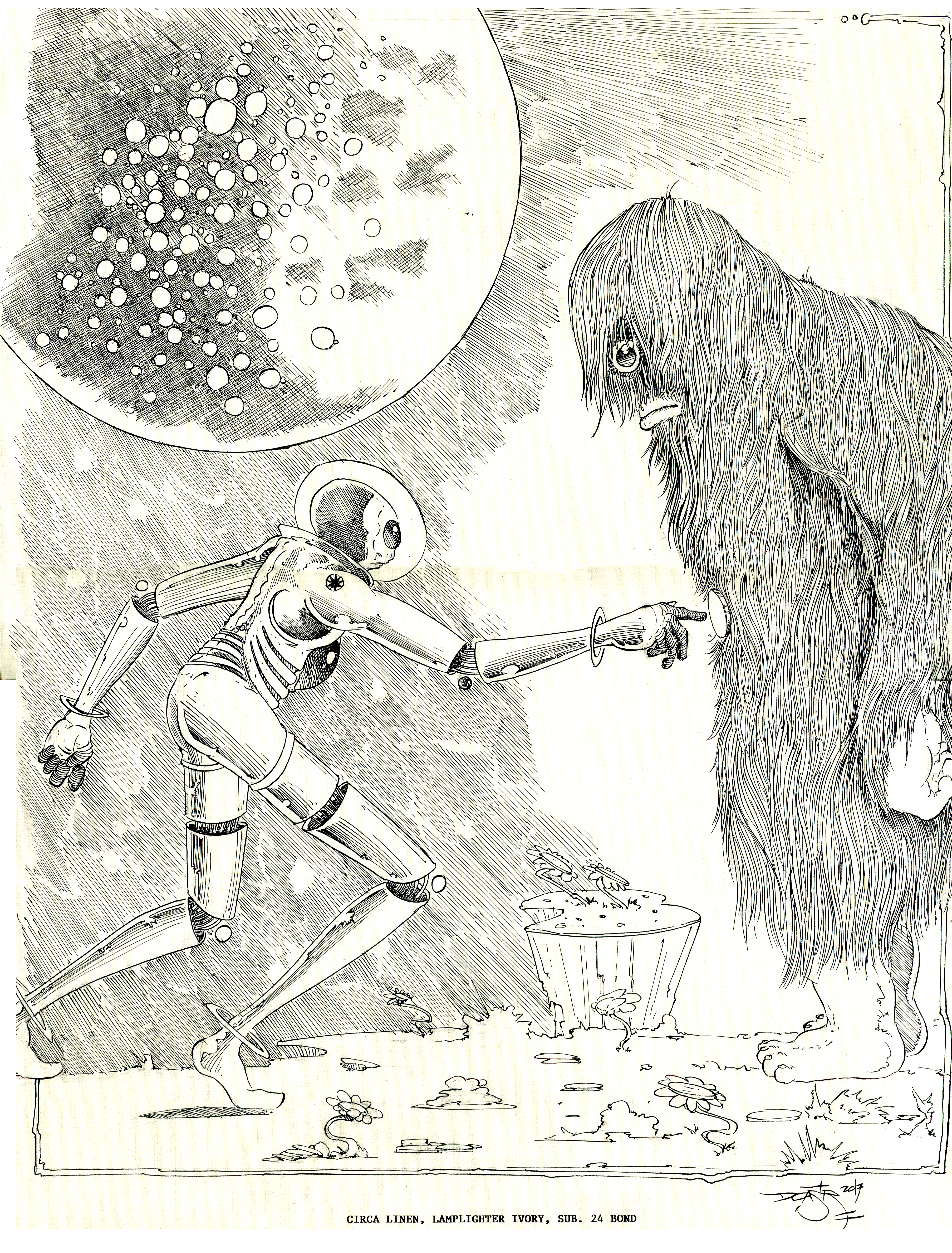 3614x4754 Science Fiction Drawing