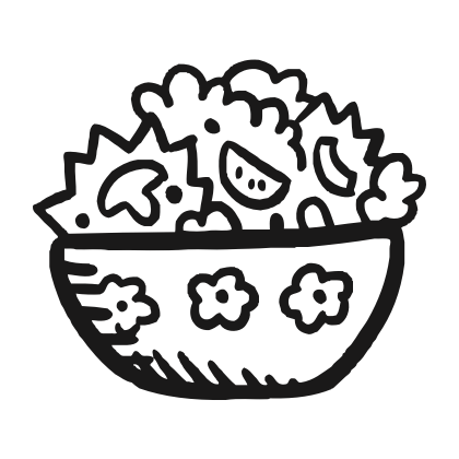 420x420 Salad Sketch Drawing Skill