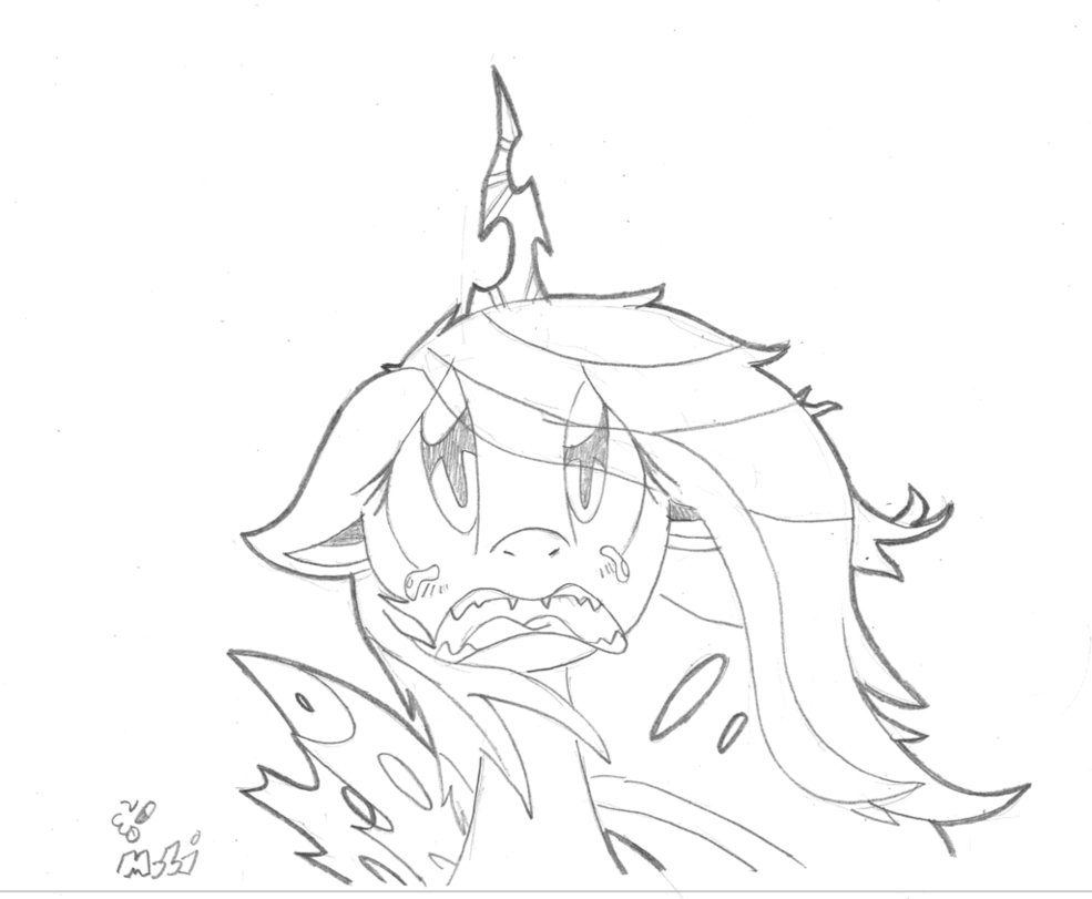 985x811 Sad Filly Chrysalis By Fritzybeat