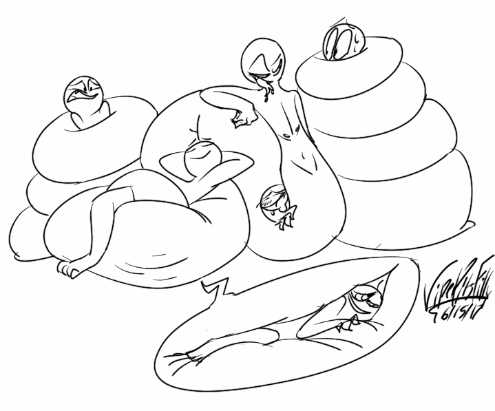 719x597 Draw The Squad Vore By Viperpitsfilly