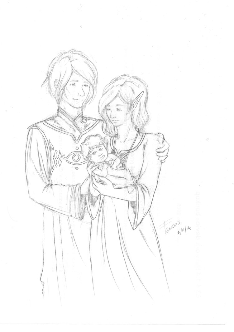 751x1063e Happy Family Nihal X Sennar (Final Drawing) By Ferions