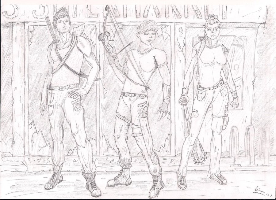 900x654 Zombie Survivors Final Drawing By Laudi87