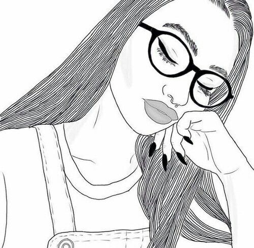 500x489 23 Best Drawing Of Girls Images On Drawings, Outlines