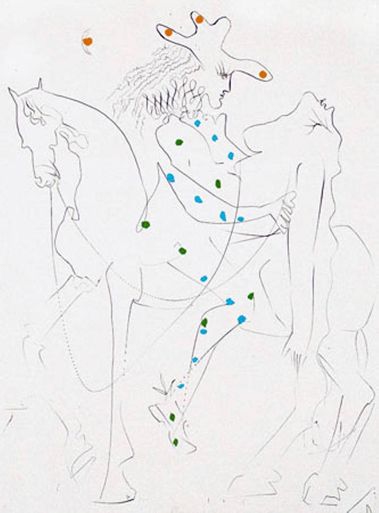 770x1041 Saatchi Art Le Cheval De Picasso (Picasso's Horse) Printmaking By
