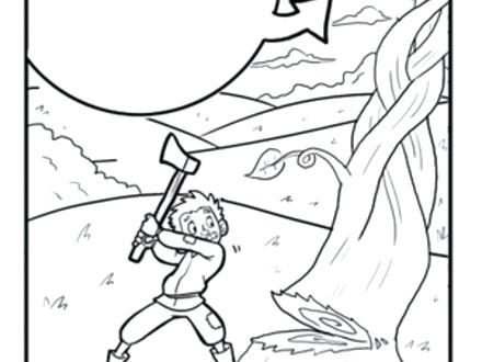 440x330 Jack The Beanstalk Coloring Pages Finish The Drawing Jack